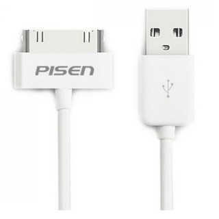 Cáp sạc pisen chính hãng cho iphone 4/ ipad 2, ipad 3 - bảo hành 1 năm