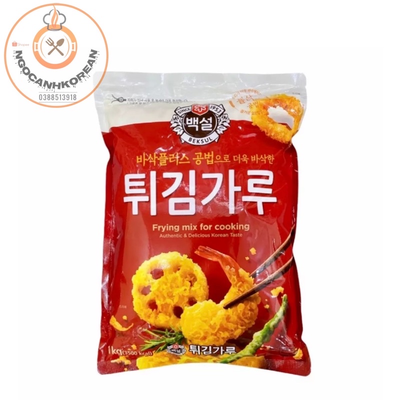<HOT>Bột Chiên Giòn Hàn Quốc Đặc Biệt 1kg Beksul CJ frying mix