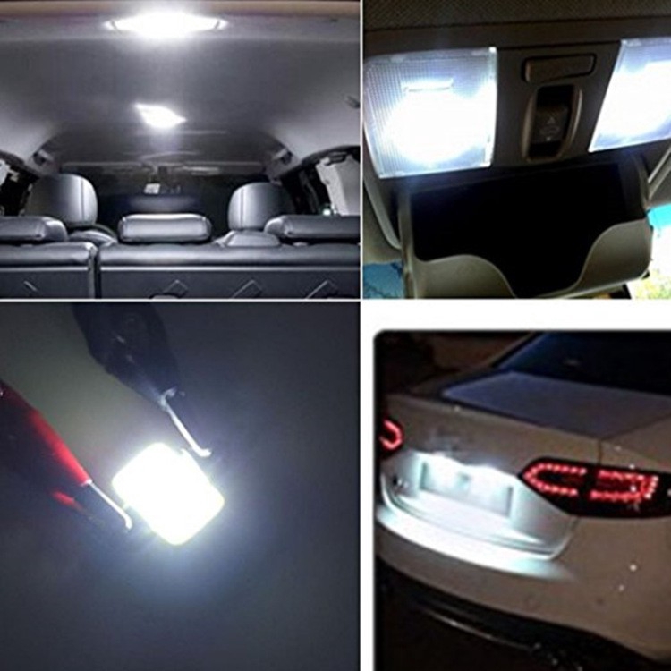 Bóng Đèn Led Cob 31mm 36mm 39mm 41mm Dc12V Cho Vòm Xe Ô Tô