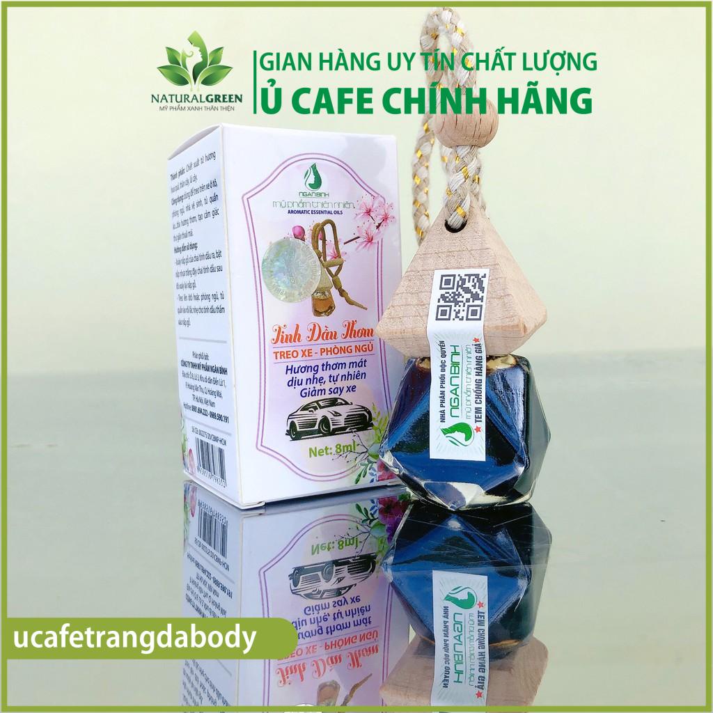 Tinh dầu thơm Ngân Bình 10ml treo xe, kẹp cửa gió điều hòa ô tô giúp tạo cảm giác dễ chịu và thư giãn khi lái xe