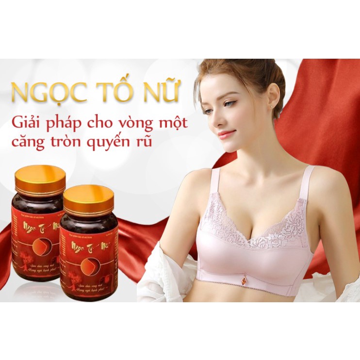 Viên Uống Ngọc Tố Nữ Hộp 50 Viên Giúp Tăng Vòng 1 Làm Đẹp Da Sáng Hồng, Điều Hòa Nội Tiết Tố