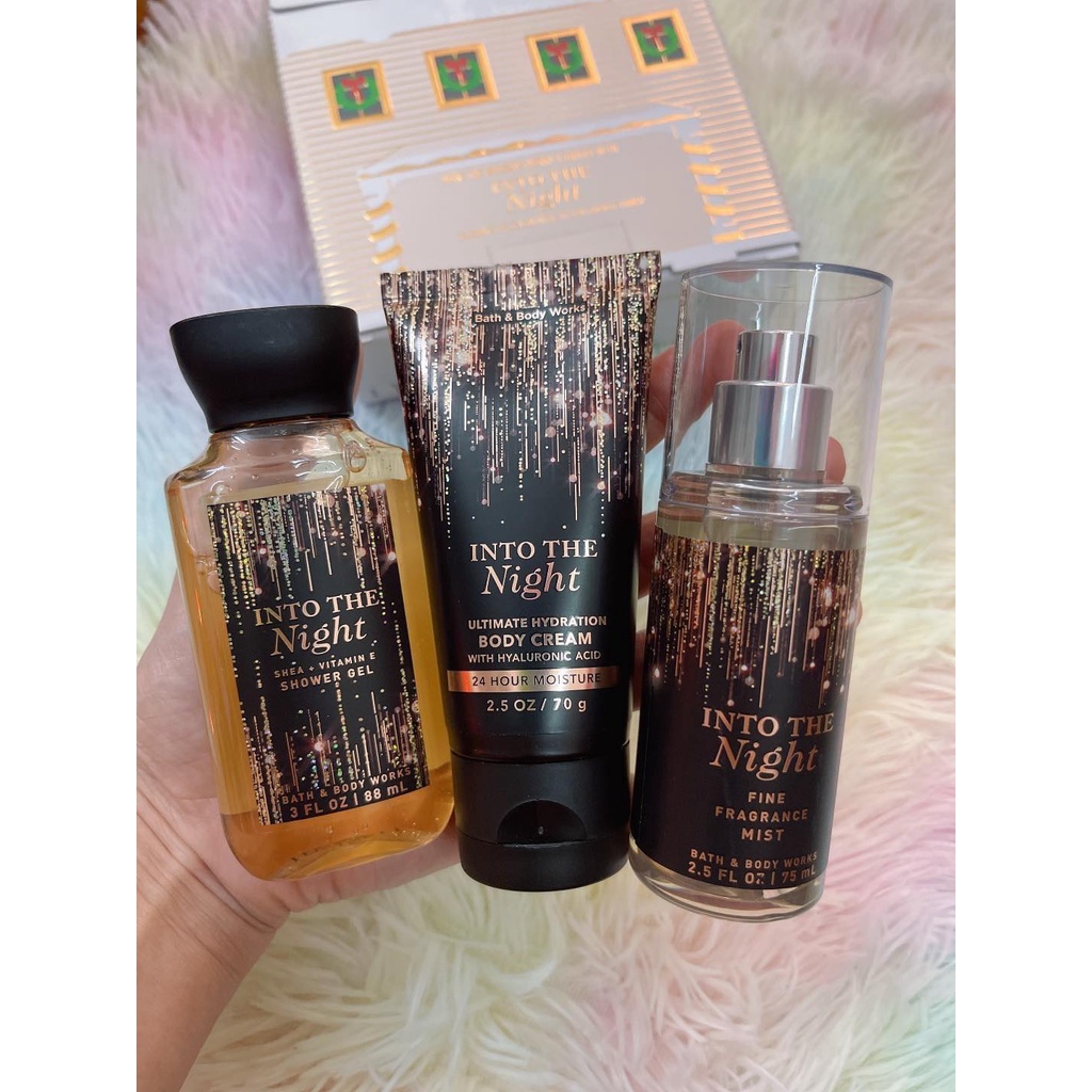 Set quà body mist mini 3 món Bath & Body Works INTO THE NIGHT
