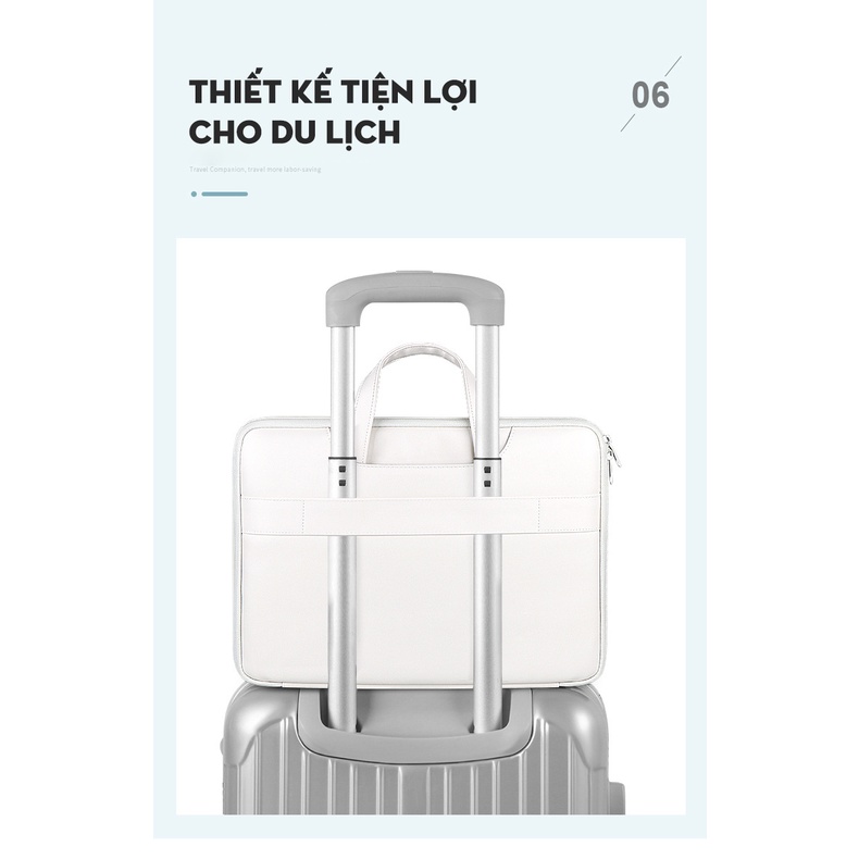 Túi chống sốc laptop GuBag cho nữ, chất liệu da bền đẹp, dễ thương, cặp văn phòng, công sở cao cấp, đựng laptop, macbook