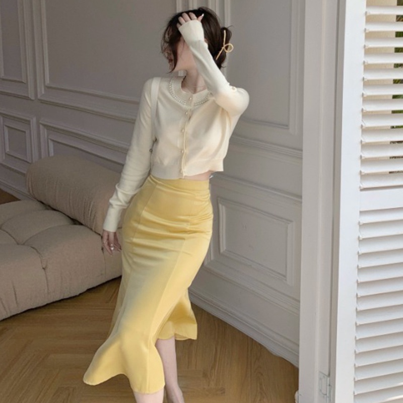 Áo khoác len cardigan nữ retro gợi cảm, áo len dệt kim A1011