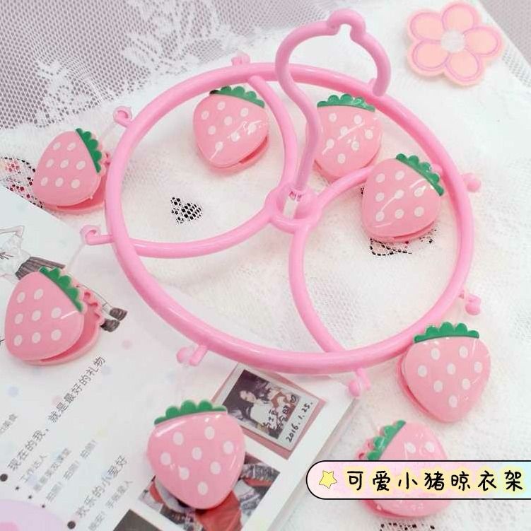 Kẹp Phơi Quần Áo Nhiều Kẹp Hình Heo Dễ Thương