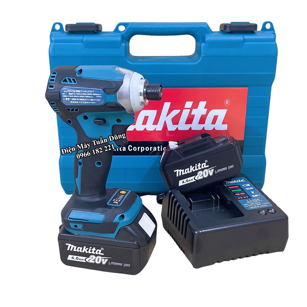 Máy chuyên dùng bắt vít pin Makita 20v Hàng cao cấp Vong tua cao cho thợ chuyên bắt vít