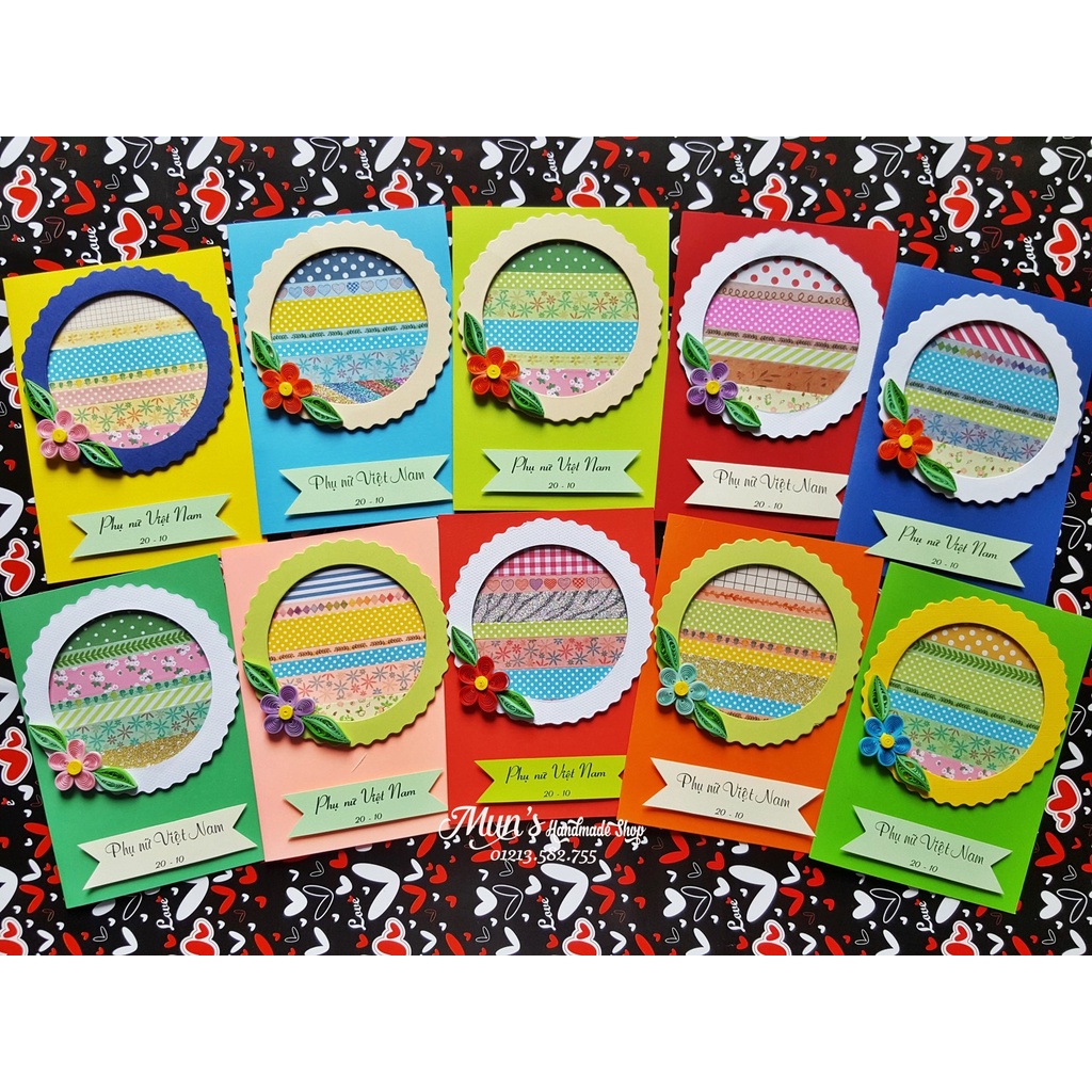 [30 MẪU] Thiệp quốc tế phụ nữ Happy Women's Day 8/3 handmade