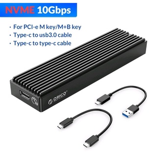 Hộp ổ cứng ORICO cổng USB type-C Gen2 10Gbps PCIe M2 SATA