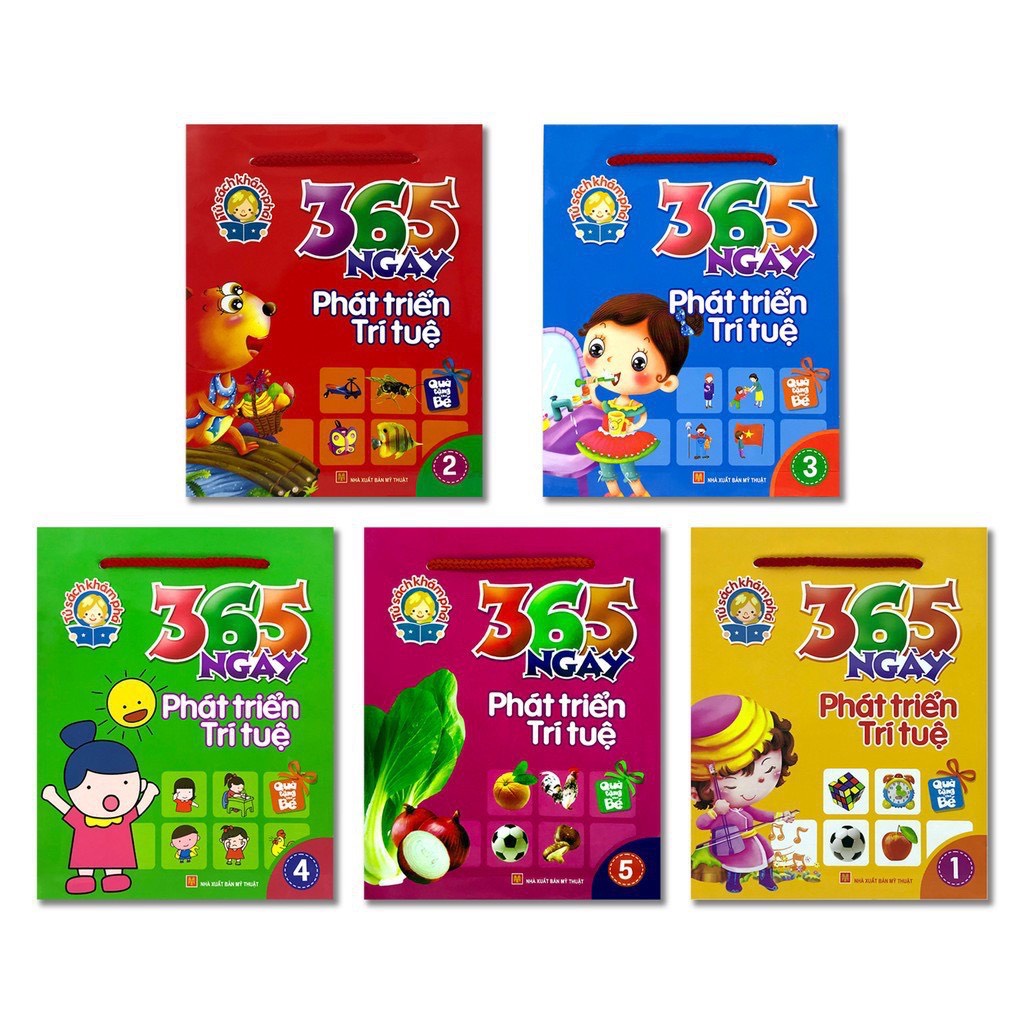 Sách - Combo 365 Ngày Phát Triển Trí Tuệ (5 Túi)