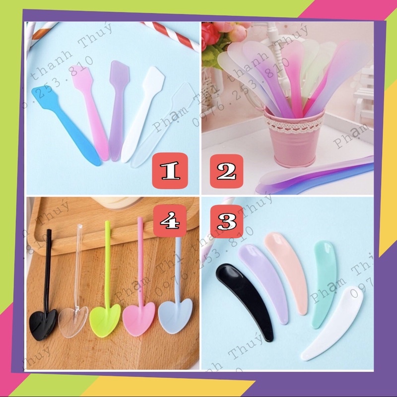 [SỈ 100 MUỖNG] 100 MUỖNG MÚC KEM TRỘN KEM ĐA CÔNG DỤNG, MUỖNG KHUẤY KEM - QUE TRỘN MẶT NẠ ĐẮP MẶT