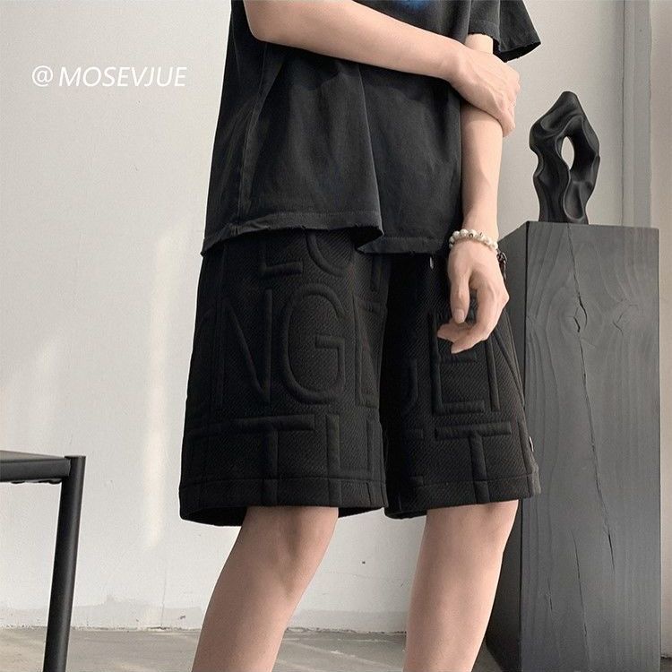 Quần Short Thể Thao Dáng Rộng Phong Cách Đường Phố Hàn Quốc Thời Trang Mùa Hè Cho Nam