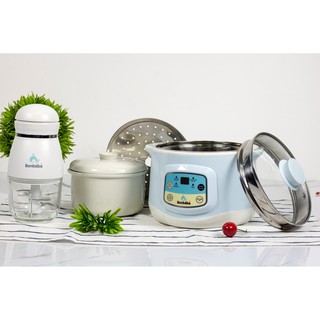Combo Nồi hấp cách thủy 1.5L và Máy xay Bonbébé