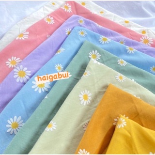 Khăn bandana headband hoa cúc nhiều màu