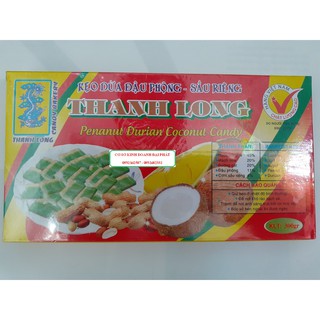 KẸO DỪA ĐẬU PHỘNG SẦU RIÊNG 300G ĐẶC SẢN BẾN TRE HIỆU THANH LONG