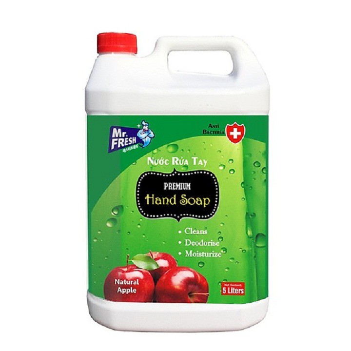 (Siêu tiết kiệm) Nước rửa tay tiệt trùng an toàn cho da Mr Fresh Hàn Quốc 5 lít | BigBuy360 - bigbuy360.vn