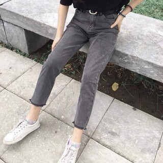 Quần Baggy jean xám khói