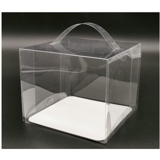 set 10 hộp mica đựng bánh trong kích thước 16x16x16