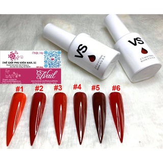 Sơn gel đỏ vs - nước sơn bóng đẹp - lẻ 1 chai 15ml