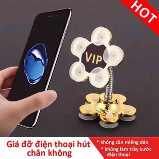 Kẹp giữ điện thoại Hoa Mai Thông minh - giá đỡ điện thoại hình hoa Hút chân không xoay 360 Siêu dính - Màu Ngẫu nhiên