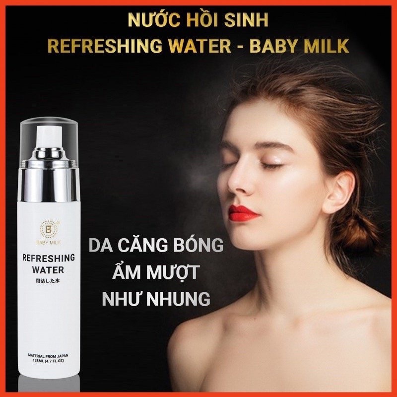Nước Hồi Sinh Refeshing Water Baby Milk (Thay Thế Xịt Khoáng Và Nước Hoa Hồng) - Hàng Hiệu Cao Thiên Nhi
