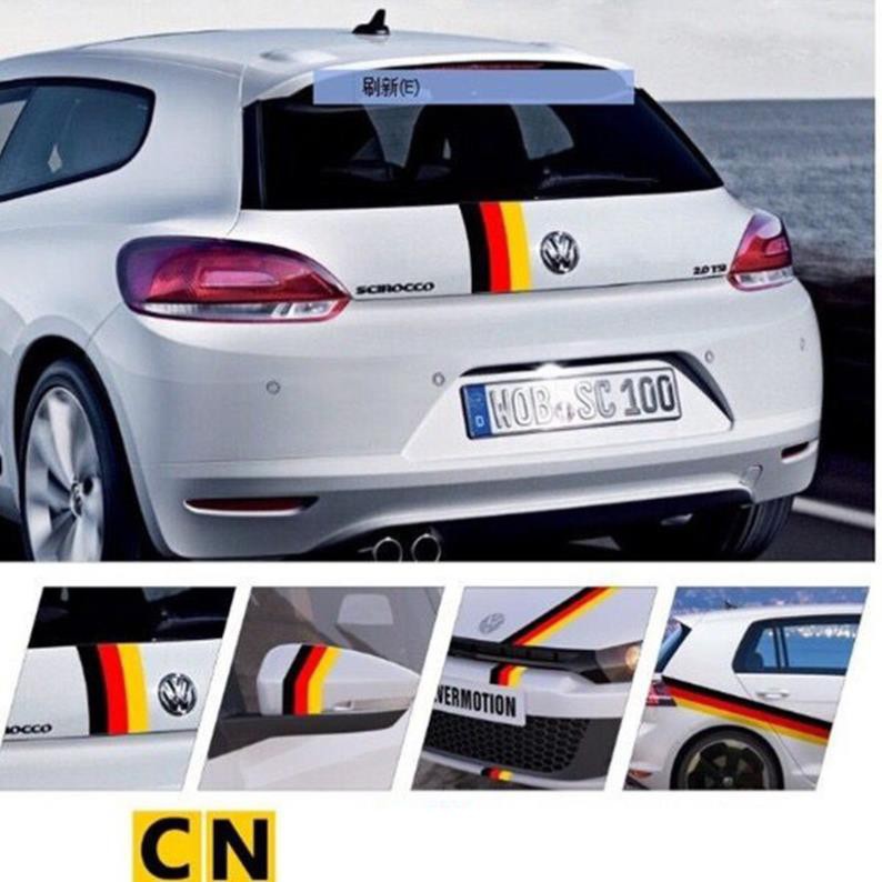 DECAL Trang Trí Sọc Cờ 3 Màu - TẶNG DỤNG CỤ DÁN