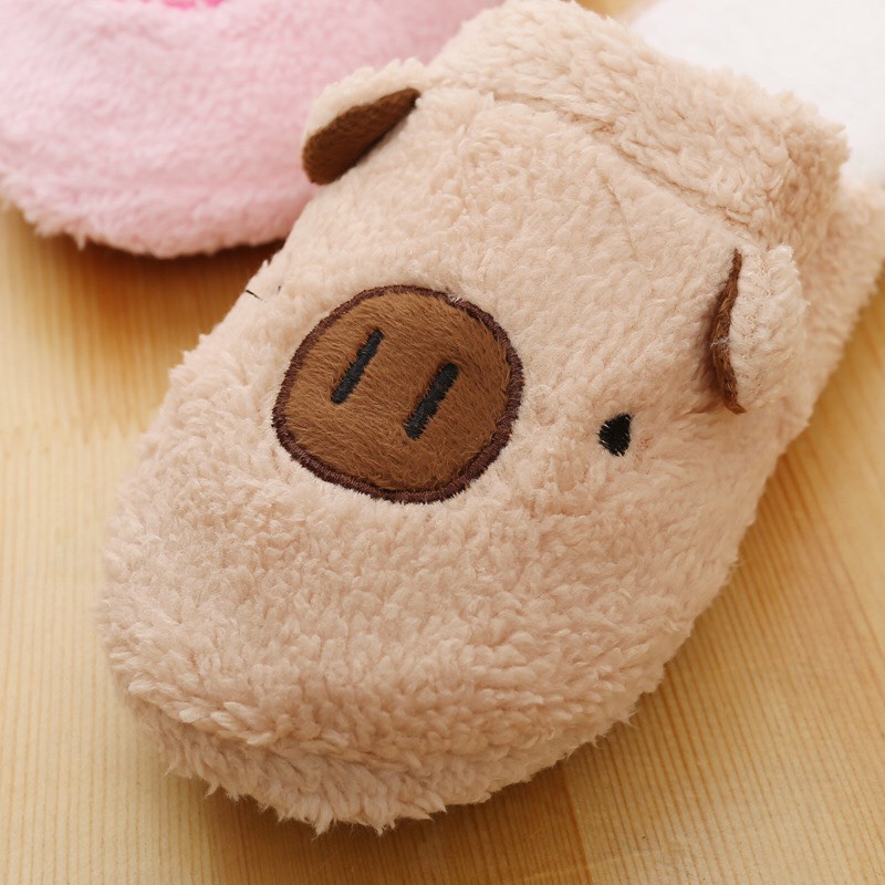Dép bông đi trong nhà hình thú cute giữ ấm dành cho mùa đông D001