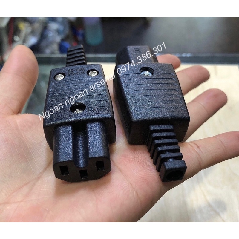 Rắc nguồn đực cái rời đấu dây các loại: P10, P11, P12, C13, C14, C19, C20 hàng nhập khẩu