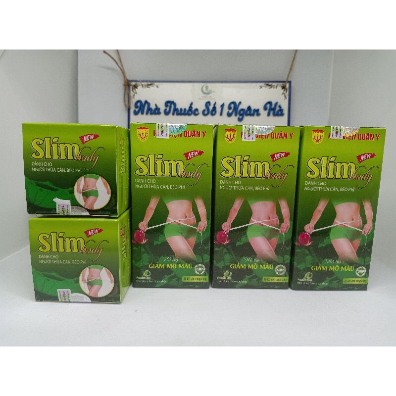 Chính hãng SLIMBODY NEW Học Viện Quân Y - Hỗ trợ giảm mỡ máu, dành cho người thừa cân, béo phì lọ 100 viên date mới nhất