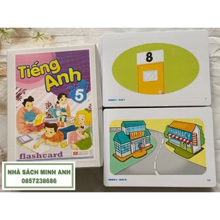 Flashcard tiếng anh lớp 5 - ép plastics -kích thước a5 - thiết kế 2 mặt