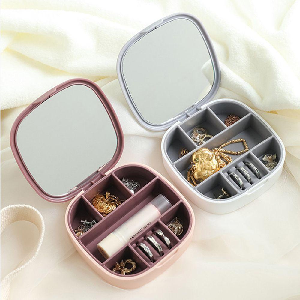 Hộp Đựng Trang Sức / Nhẫn / Trang Sức Có Gương Tiện Dụng Cho Nữ