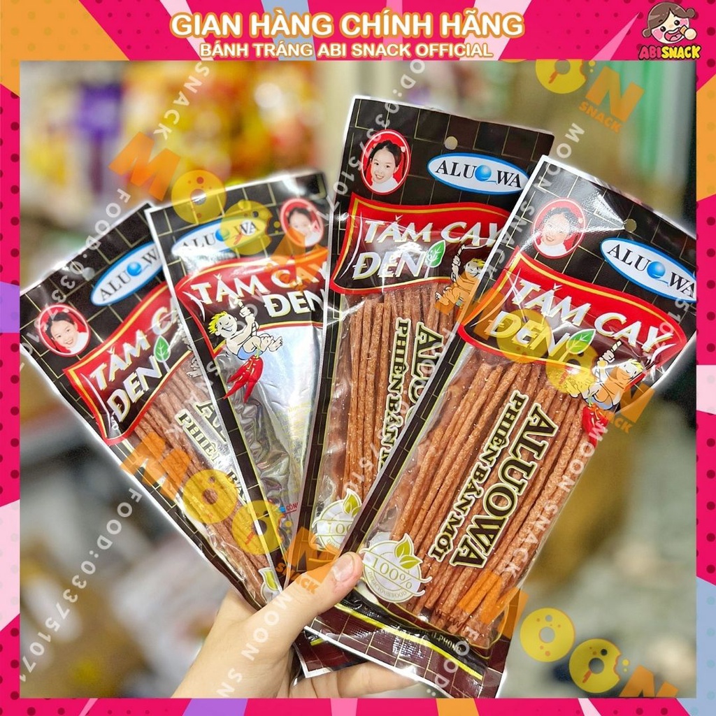 Lẻ 1 gói tăm que cay đen Aluowa Phiên Bản Mới gói 26g tăm cay việt nam đồ ăn vặt cổng trường