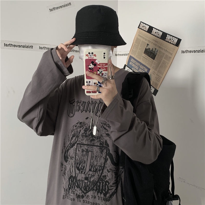 Áo Thun Tay Dài Phong Cách Hip Hop Thời Trang Hàn Quốc Mới