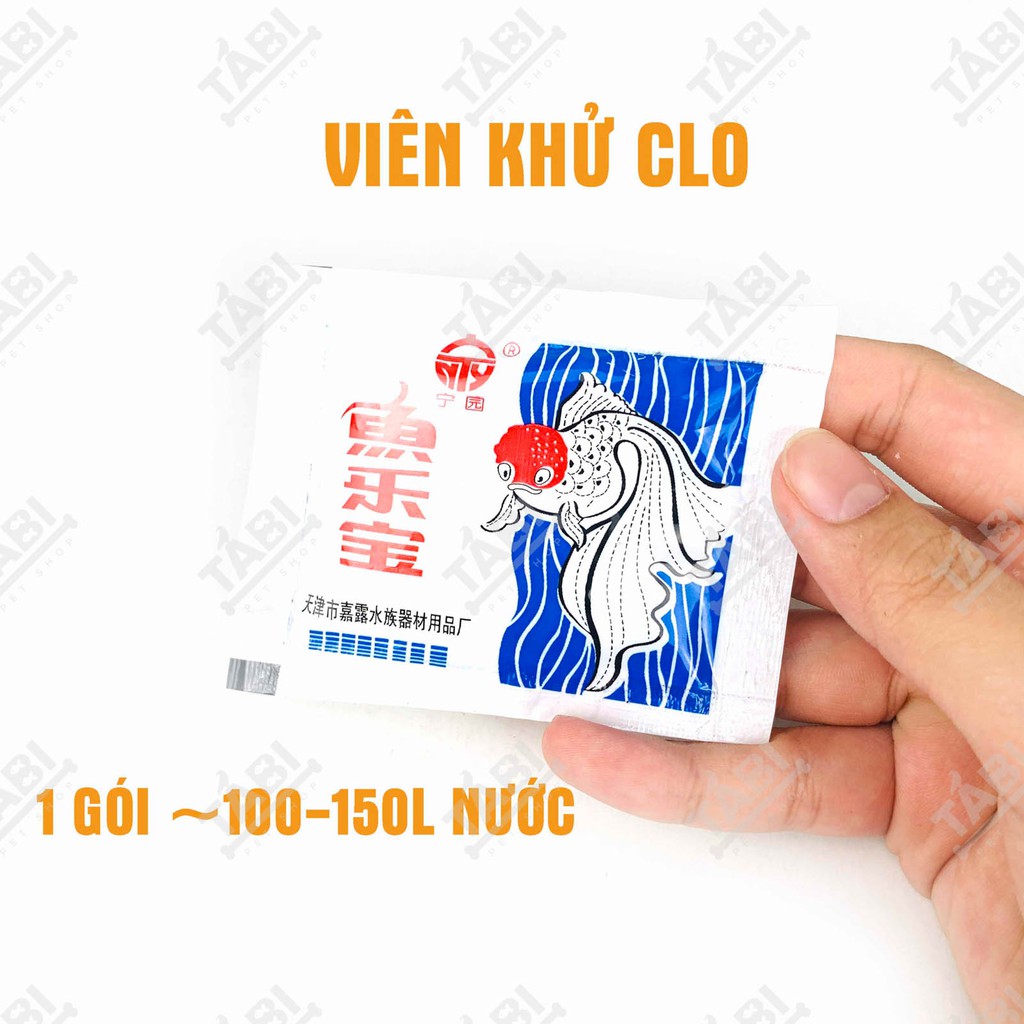 Gói Khử Clo Hồ Cá ~20 Viên, Tránh Sốc Nước Mới Khi Thay Nước Bể Cá