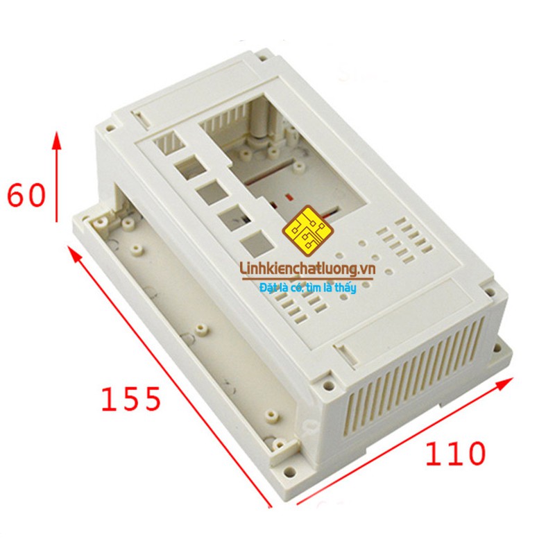 Hộp nhựa PLC 155x110x60mm cắt lỗ