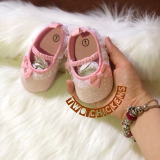 Giày búp bê chấm bi tập đi cho bé 1-18 tháng