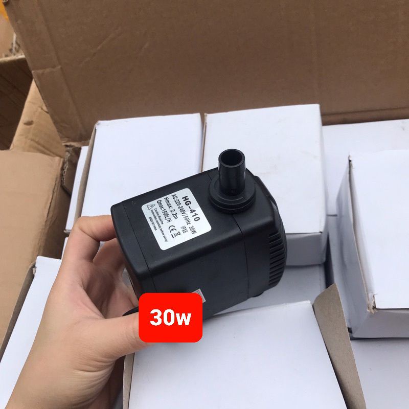 Máy bơm nước chìm mini 4W 8W 13W 16W 18W 25W 30W 32W dùng điện 220V, Bơm quạt hơi nước, Bể cá thủy sinh, Hòn non bộ