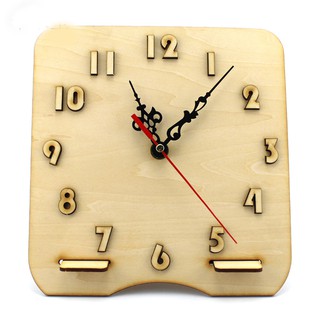 DIY handmade đồng hồ gỗ DIY đồng hồ mô hình đồ chơi trang trí - LG13