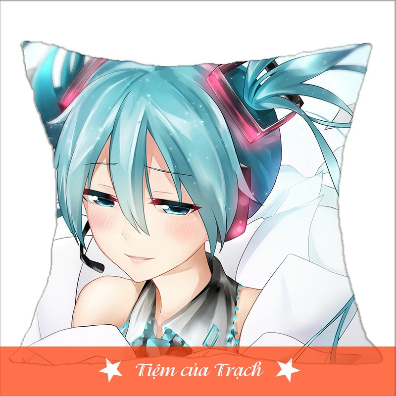 Gối vuông anime Hatsune Miku 45*45cm