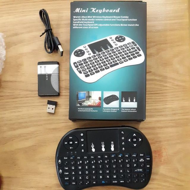 (SALE) (SALE) BÀN PHÍM KIÊM CHUỘT KHÔNG DÂY MINI UKB 500-RF CÓ LED | BigBuy360 - bigbuy360.vn