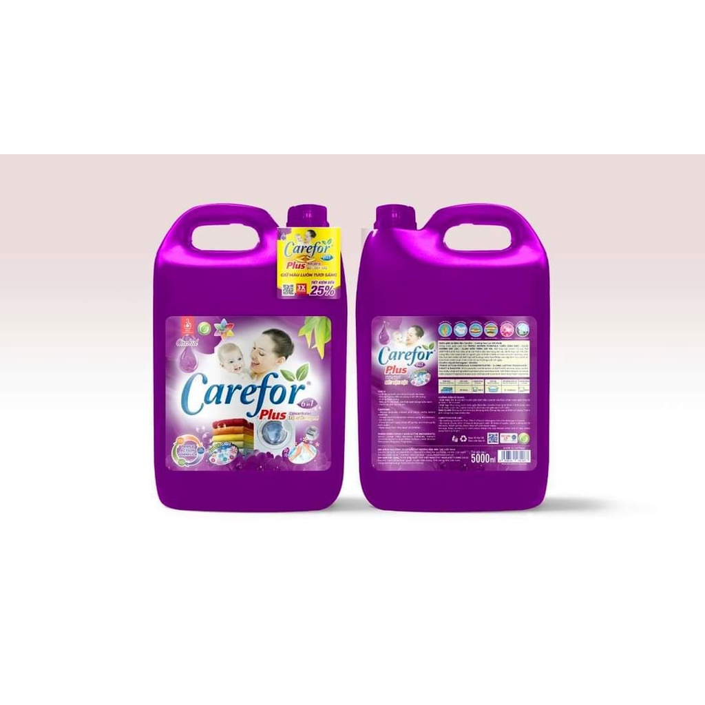 Nước giặt xả đậm đặc Carefor 5000ml công nghệ Thái Lan