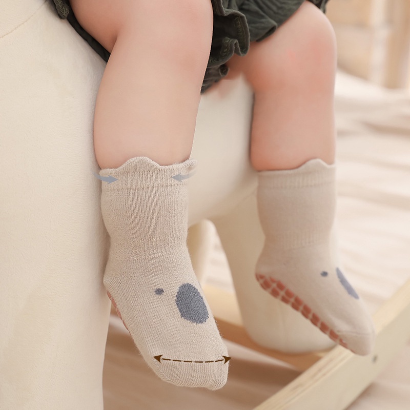 Tất Cotton Chống Trượt Thời Trang Thu Đông Mới Cho Bé Trai Và Gái