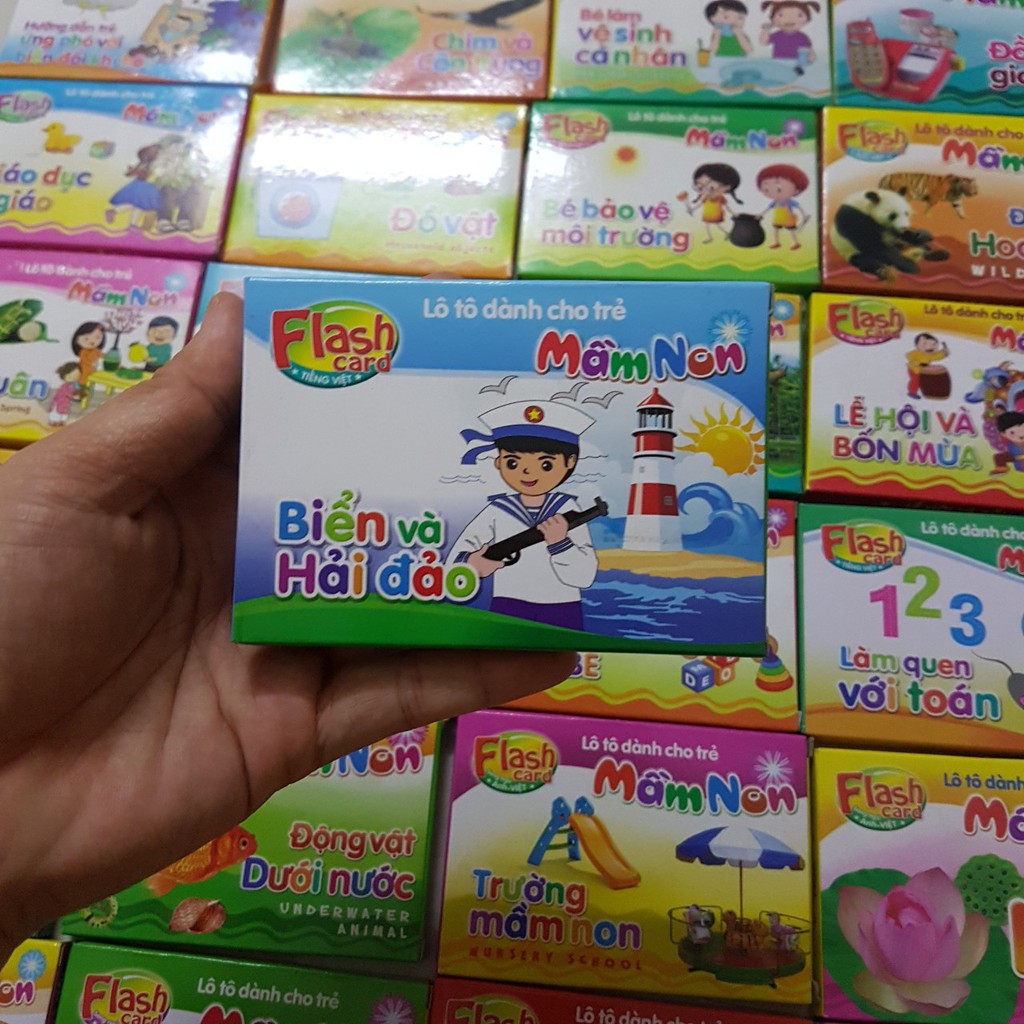 - Flash Card song ngữ Anh Việt – Lô tô cho trẻ mầm non