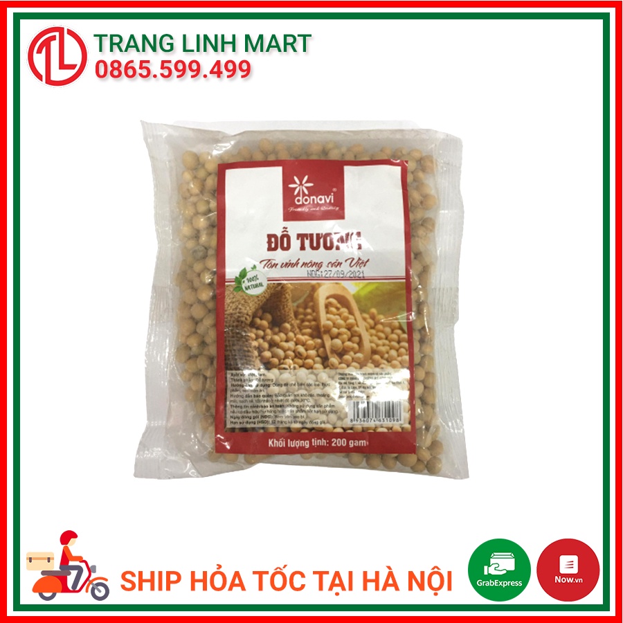 Đỗ tương nguyên hạt Donavi gói 200g