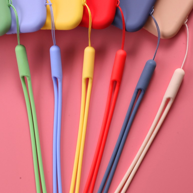 Ốp điện thoại silicon mềm màu kẹo xinh xắn có dây đeo OPPO A5 A9 2020 | BigBuy360 - bigbuy360.vn