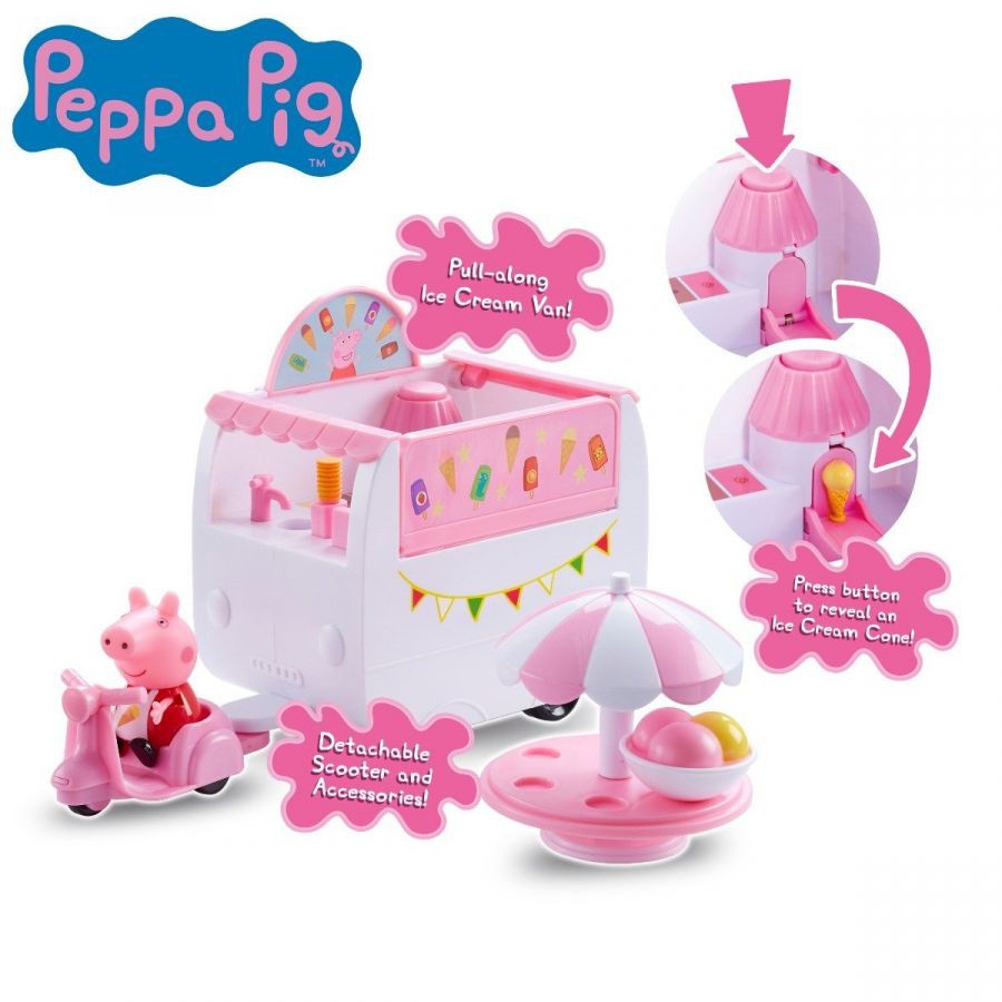 Đồ chơi PEPPA PIG - Đồ chơi Xe kem của Peppa