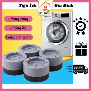 Combo 4 chân đế chống rung máy giặt, chân kê máy giặt chống ồn