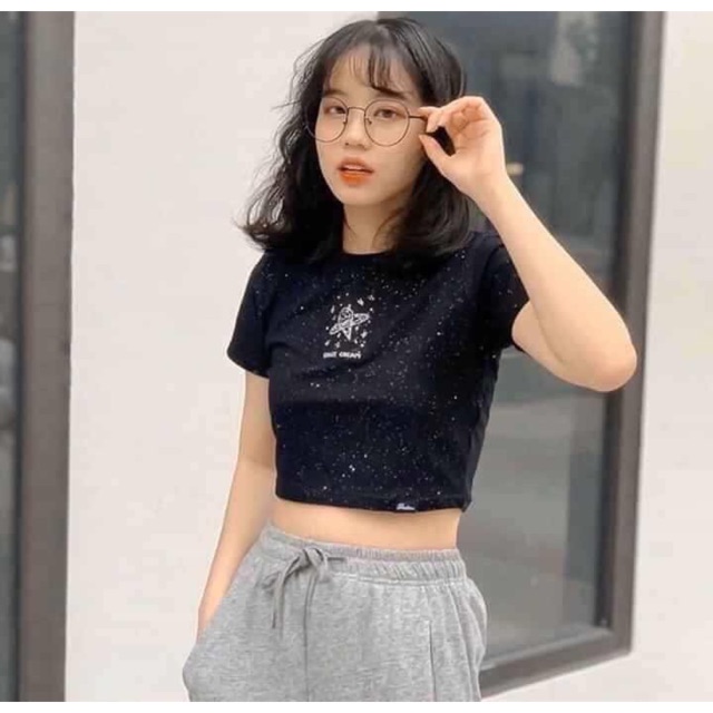 💥💥 CROPTOP NHŨ SPACE CREAM