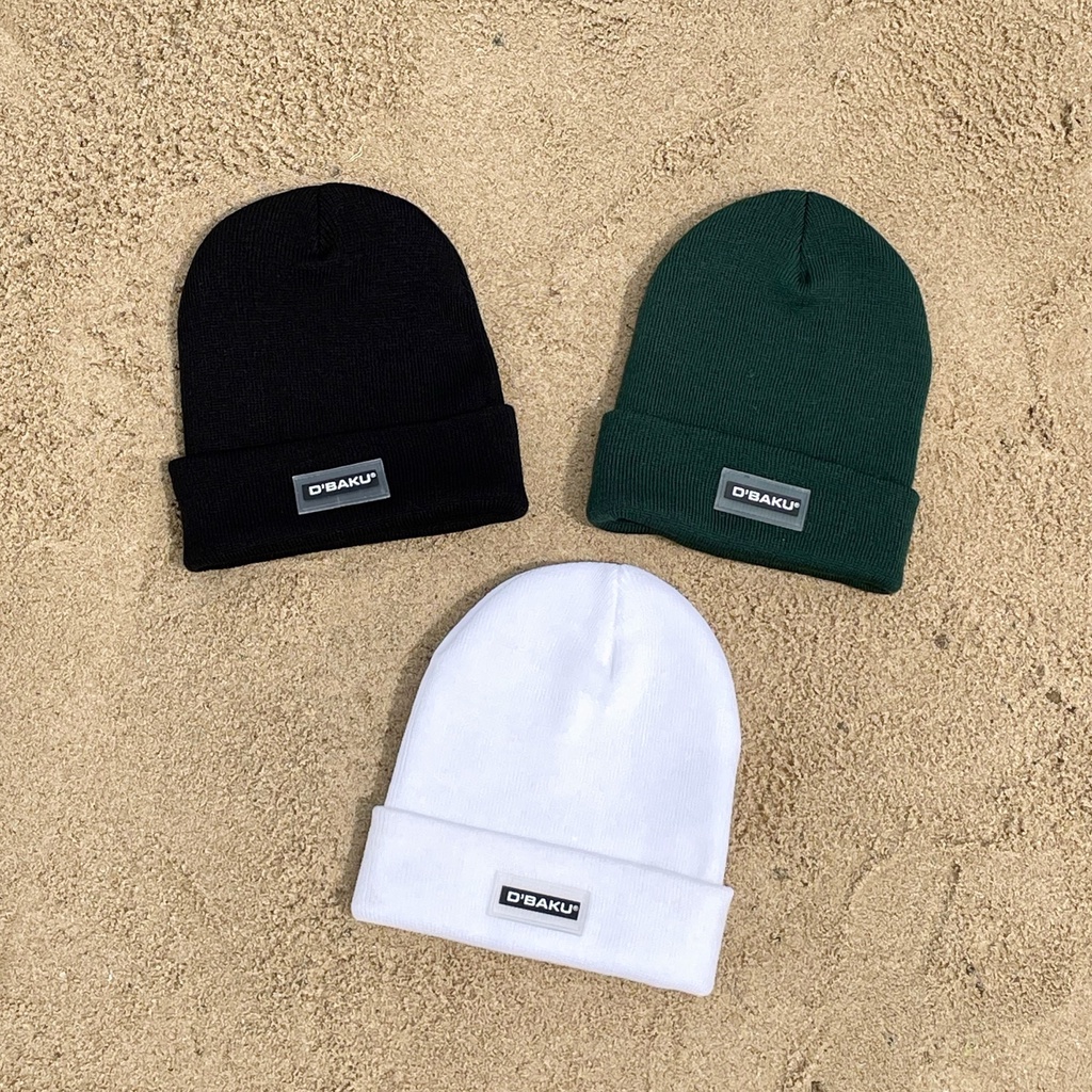 Nón len Beanie D'BAKU BASIC LOGO