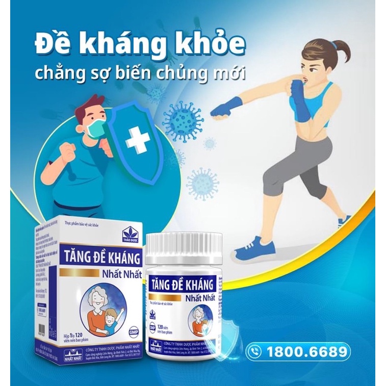 Viên Uống Tăng Đề Kháng Nhất Nhất - Dạng Lọ 120 Viên