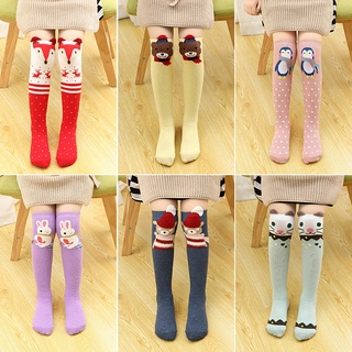 Vớ dài đến gối hoạ tiết giáng sinh hoạt hình cho bé